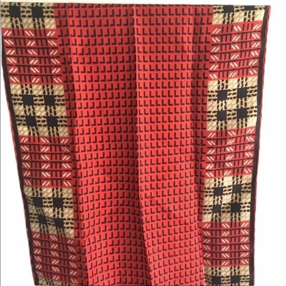 Mirsa Vintage Silk Scarf Print One Size - Picture 9 of 9